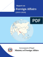 Report On Nepals Foreign Affairs MOFA 2019 2020