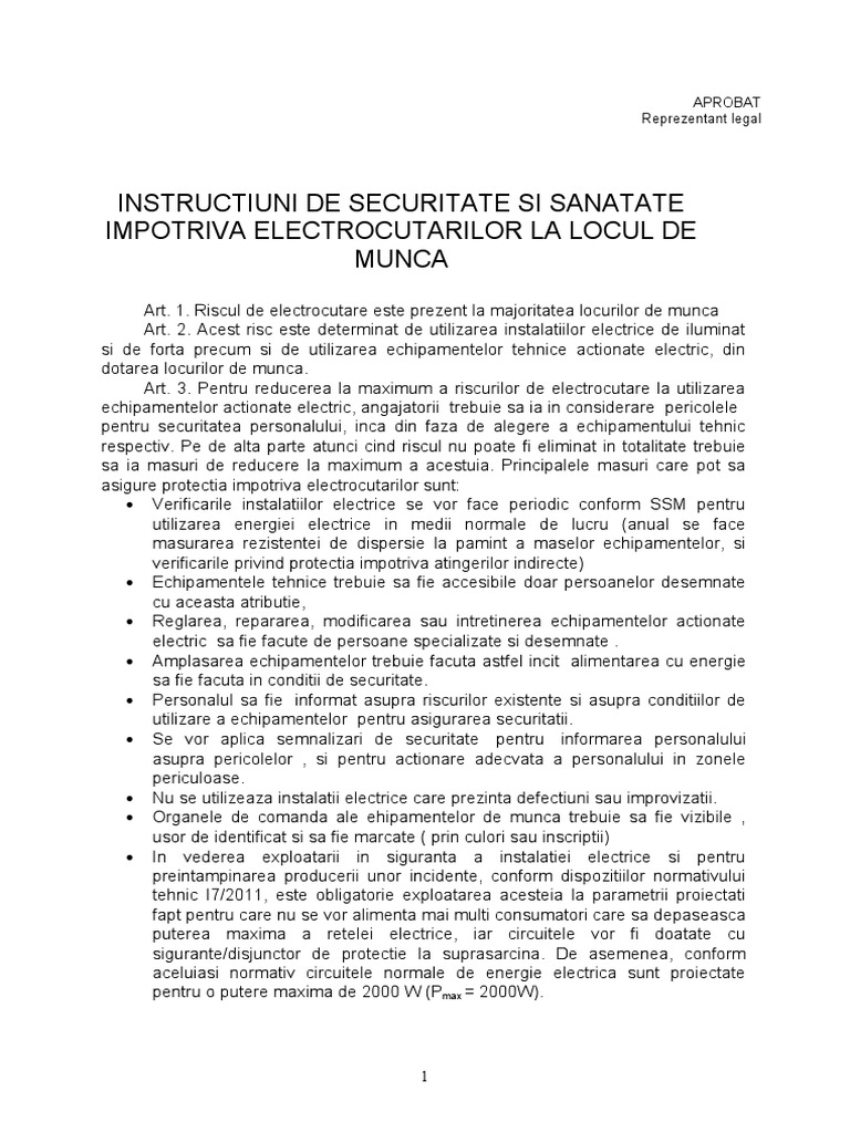Ip electrocutarea pdf