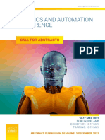 Robotics and Automation Conference: Call For Abstracts