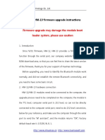 HM-12/HM-13 Firmware Upgrade Instructions: Firmware Upgrade May Damage The Module Boot Loader System, Please Use Caution