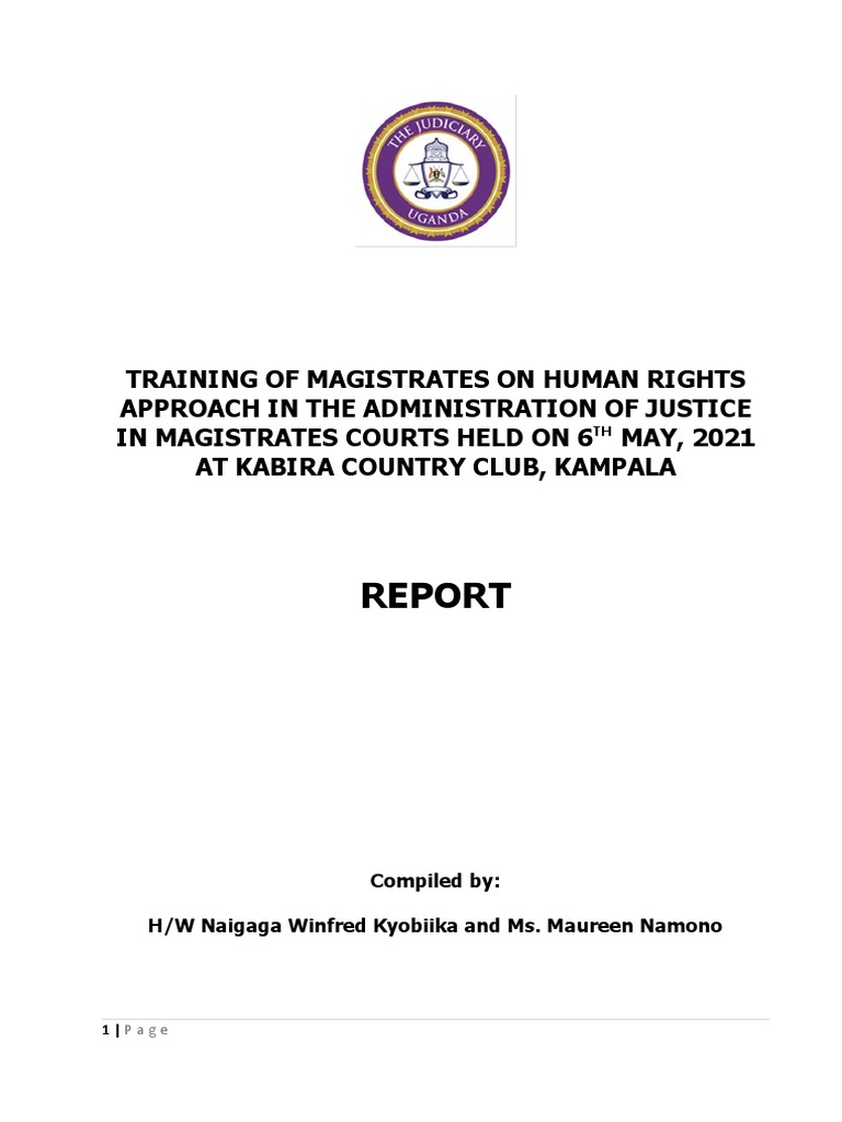 Magistrates' Training on Human Rights | PDF | Human Rights | Lawsuit