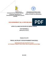 Gouvernement de La République Tunisienne: Appui À La Mise en Œuvre Du Nepad-Pddaa TCP/TUN/2908 (I)