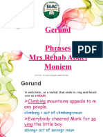 Gerund Phrases Mrs Rehab Abdel Moniem