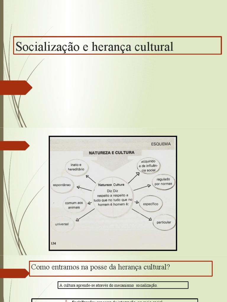 Socialização e Herança Cultural | PDF | Aprendizado | Família