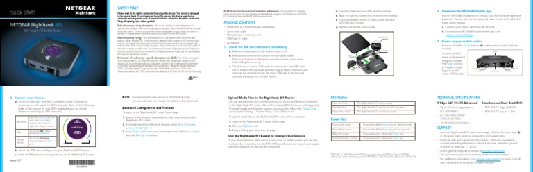 NETGEAR Nighthawk: Quick Start | PDF | Wi Fi | Radio