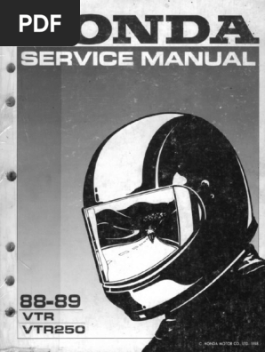 Honda VTR250 Service Manual | PDF