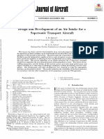 Design and Development of An Air Intake For A Supersonic Transport Aircraft.