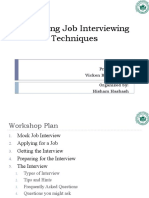 Mastering Job Interviewing Techniques: Presented By: Vicken Bahlawanian Organized By: Hisham Hashash