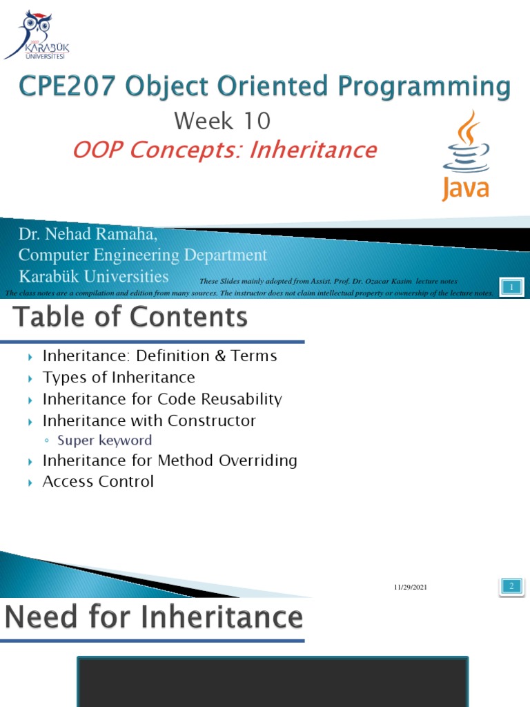 Object Oriented Programming | PDF | Inheritance (Object Oriented ...