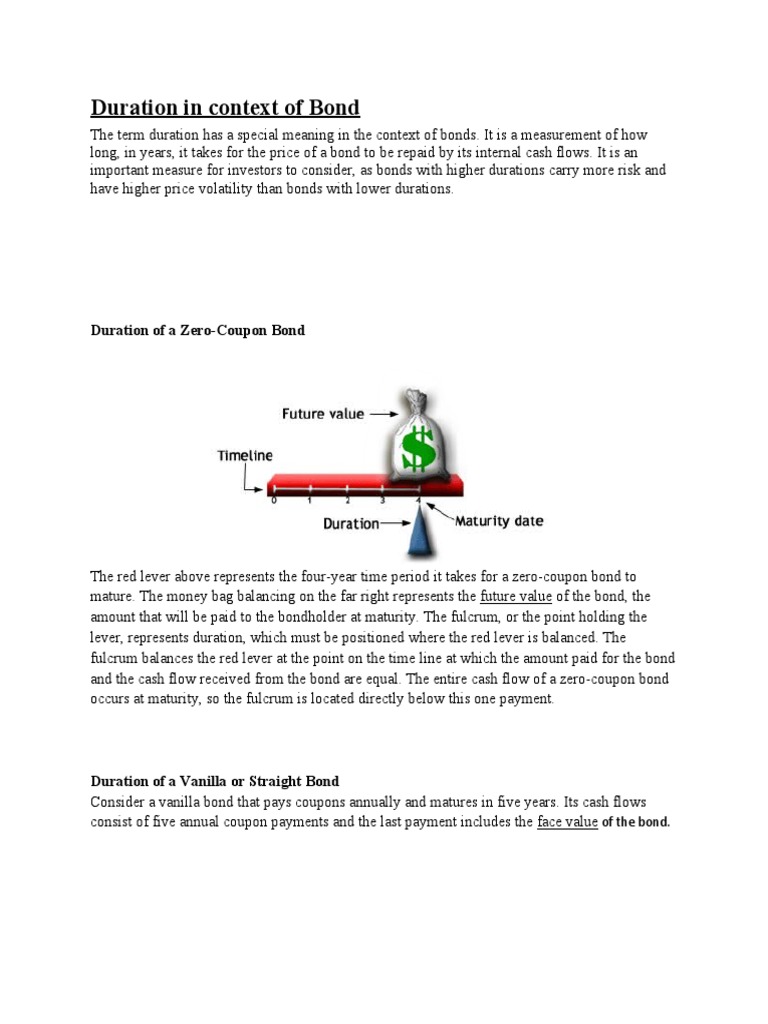 Duration Of Bond Pdf Bond Duration Bonds Finance