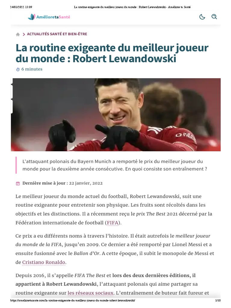 Routine d'entraînement de Lewandowski | PDF | Des sports | Lionel Messi
