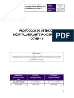 Cov.r.02 Protocolo Atención Hospitalaria Ante Pandemia Covid19