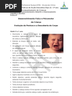 Ficha nº_Desenvolvimento Físico e Psicomotor na Criança_Evolução da Postura e a Descoberta do Corpo