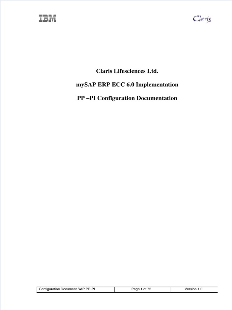 SAP PP-PI Configuration Guide | PDF | Software | Information Technology ...