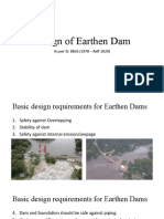Design of Earthen Dam