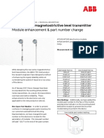 AT100/AT200 Magnetostrictive Level Transmitter: Module Enhancement & Part Number Change