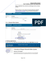 Logging In: Research Ethics System How To Delete A Student Draft Application