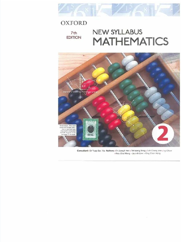 PDF New Syllabus Shinglee Mathematics Textbook 2 Two 7th Edition by DR ...