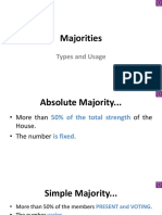 Majorities: Types and Usage