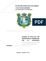 Esquema de Informe de Practicas Pre Profesionales