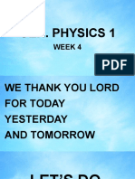 Gen. Physics 1 Week 4 Vectors