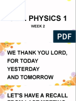 Gen. Physics 1 Wk2