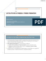 20-21 - EI - 11. Le Strategie Di Prezzo. Prezzi Predatori