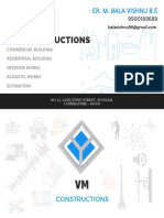 VM Constructions: Er. M. Bala Vishnu B.E