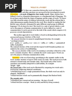 Lexicology of The English Language