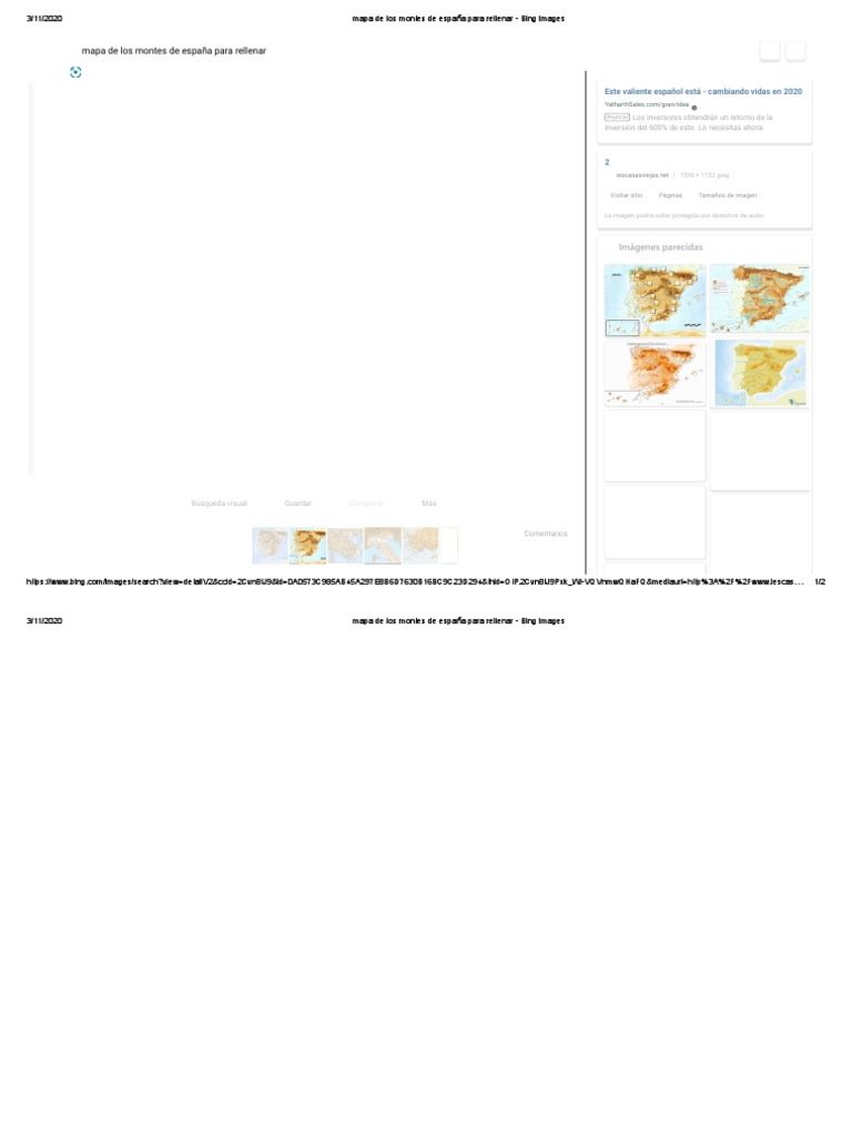 Mapa de Los Montes de España para Rellenar - Bing Images | PDF ...