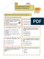 Ficha de Comprensión Lectora - Semana 31