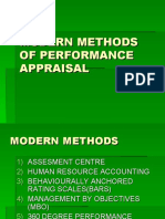 Modern Methods of Performance Appraisal