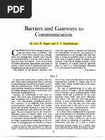 Barriers and Gateaway To Communication