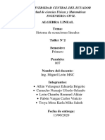 Algebra Lineal Taller 2