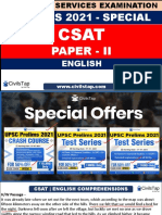 CivilsTap - CSAT - 2021 - Lecture - 14 PYQ