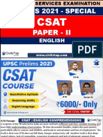 CivilsTap - CSAT - 2021 - Lecture - 18 PYQ