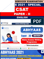 CivilsTap - CSAT - 2021 - Lecture - 26 PYQ
