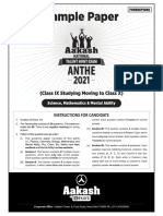 ANTHE2021 FDN Sample Paper 10-(IX Moving X) 0