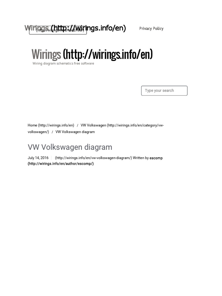 Touareg Wiring Diagram PDF Volkswagen Volkswagen Group