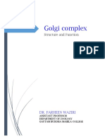 Golgi Complex Structure and Function