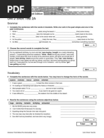 Maturita Sulotions 3rd Edition Pre-Intermediate, Short Test