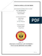 Appeals From Appellate Decrees: A Research Proposal Submitted in The Fulfilment of The Course Titled