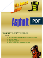 Testing of Concrete Joint Sealer