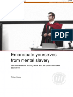 Emancipate Yourselves From Mental Slavery: Self-Actualisation, Social Justice and The Politics of Career Education