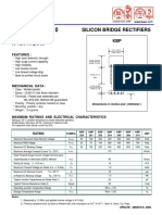 KBP200-KBP210 Silicon Bridge Rectifiers Spec Sheet