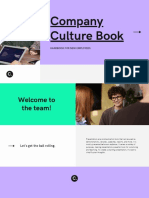 Company Culture Book: Handbook For New Employees