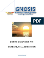 Cours de Gnosis - Leçon 5