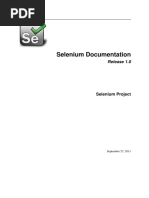 Selenium Documentation