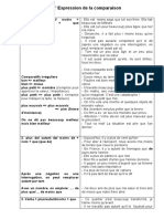 L'Expression de La Comparaison