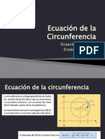 Ecuación de La Circunferencia